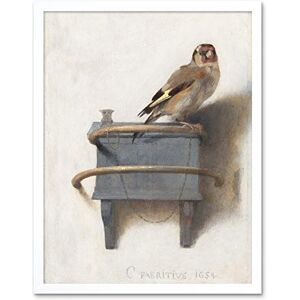 Fine Art Prints Fabritius The Goldfinch Bird Animal Nature Painting Art Print Framed Poster Wall Decor 12x16 inch Fine Art Prints Fabritius The Goldfinch Bird Animal Nature Painting Art Print Framed Poster Wall Decor 12x16 inch