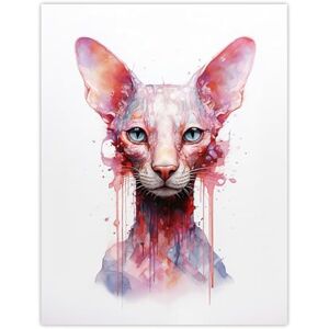Artery8 Oriental Shorthair Cat Lovers Gift Watercolour Pet Portrait Painting Artwork Large Wall Art Poster Print Thick Paper 18X24 Inch Artery8 Oriental Shorthair Cat Lovers Gift Watercolour Pet Portrait Painting Artwork Large Wall Art Poster Print Thick Paper 18X24 Inch