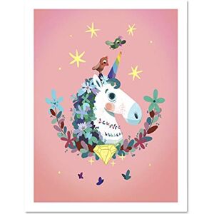 Wee Blue Coo Unicorn Diamond Birds Art Large Framed Art Print Poster Wall Decor 18x24 inch Wee Blue Coo Unicorn Diamond Birds Art Large Framed Art Print Poster Wall Decor 18x24 inch