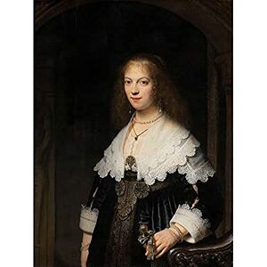 Artery8 Rembrandt Portrait Of A Woman Possibly Maria Trip Unframed Wall Art Print Poster Home Decor Premium Artery8 Rembrandt Portrait Of A Woman Possibly Maria Trip Unframed Wall Art Print Poster Home Decor Premium