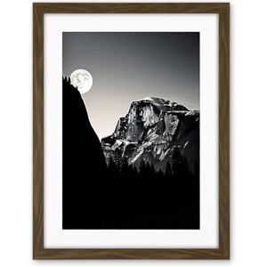 Artery8 Moonrise by Half Dome in Yosemite National Park High Contrast Black White Photograph Full Moon and Mountain Forest Landscape Artwork Framed Wall Art Print 18X24 Inch Artery8 Moonrise by Half Dome in Yosemite National Park High Contrast Black White Photograph Full Moon and Mountain Forest Landscape Artwork Framed Wall Art Print 18X24 Inch