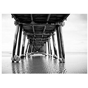 Wee Blue Coo Photo BW Under Pier Jetty Sea Lake 12x16 Wall Art Print Wee Blue Coo Photo BW Under Pier Jetty Sea Lake 12x16 Wall Art Print