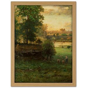 Artery8 Inness Scene At Durham An Idyll Painting Artwork Framed Wall Art Print 18X24 Inch Artery8 Inness Scene At Durham An Idyll Painting Artwork Framed Wall Art Print 18X24 Inch