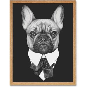 Wee Blue Coo Bow Tie French Bulldog Drawing Art Print Framed Poster Wall Decor 12X16 Inch Wee Blue Coo Bow Tie French Bulldog Drawing Art Print Framed Poster Wall Decor 12X16 Inch