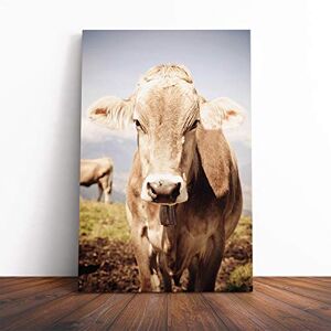Big Box Art Cow in The Field (1) Canvas Print Gallery Wrapped 30mm Frame Wall Art 20x14 inches Ready to Hang Modern Animals Picture Living Room Bedroom Lounge Office Big Box Art Cow in The Field (1) Canvas Print Gallery Wrapped 30mm Frame Wall Art 20x14 inches Ready to Hang Modern Animals Picture Living Room Bedroom Lounge Office