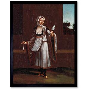 Artery8 Vanmour Woman From The Island Of Patmos Painting Art Print Framed Poster Wall Decor 12x16 inch Artery8 Vanmour Woman From The Island Of Patmos Painting Art Print Framed Poster Wall Decor 12x16 inch