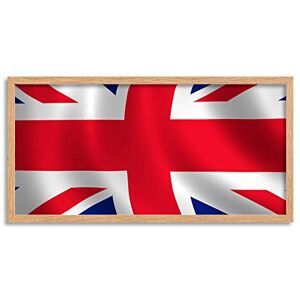 Wee Blue Coo Union Jack Flag Long Panel Framed Wall Art Print Wee Blue Coo Union Jack Flag Long Panel Framed Wall Art Print