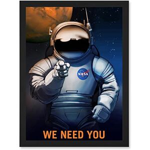 Wee Blue Coo NASA Space Job Advert We Need You Artwork Framed Wall Art Print A4 Wee Blue Coo NASA Space Job Advert We Need You Artwork Framed Wall Art Print A4