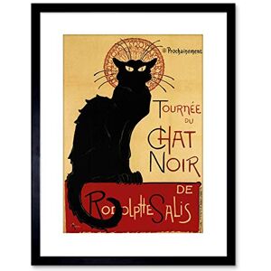 Wee Blue Coo Black Cat Chat Noir Rodolphe Salis Paris Framed Wall Art Print Wee Blue Coo Black Cat Chat Noir Rodolphe Salis Paris Framed Wall Art Print