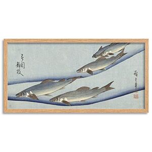 Artery8 Hiroshige Trout Animals Fish Japanese Framed Wall Art Print Long 25X12 Inch Artery8 Hiroshige Trout Animals Fish Japanese Framed Wall Art Print Long 25X12 Inch