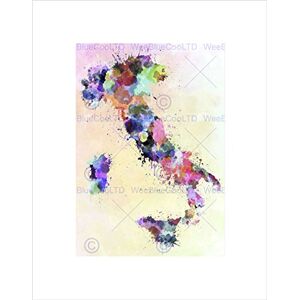 Wee Blue Coo Mp Map Italy Sardinia Sicily Paint Splash Colour Splatter Cool Wall Art Print Wee Blue Coo Mp Map Italy Sardinia Sicily Paint Splash Colour Splatter Cool Wall Art Print
