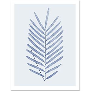 Wee Blue Coo Botanics Cobalt Fern Diversifolium Large White Framed Art Print Wall Poster 18x24 inch Wee Blue Coo Botanics Cobalt Fern Diversifolium Large White Framed Art Print Wall Poster 18x24 inch