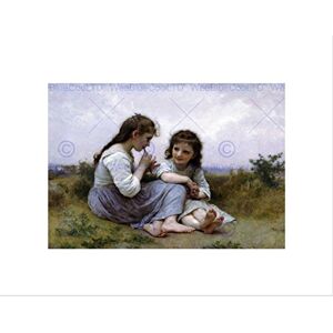 Wee Blue Coo WILLIAM ADOLPHE BOUGUEREAU A CHILDHOOD IDYLL 1900 FRAMED ART PRINT B12X2282 Wee Blue Coo WILLIAM ADOLPHE BOUGUEREAU A CHILDHOOD IDYLL 1900 FRAMED ART PRINT B12X2282