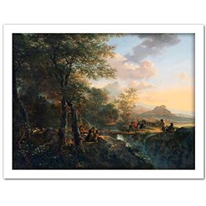 Artery8 Jan Both Italian Landscape Draughtsman Painting Artwork Framed Wall Art Print 18X24 Inch Artery8 Jan Both Italian Landscape Draughtsman Painting Artwork Framed Wall Art Print 18X24 Inch