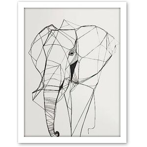Artery8 Elephant Simple Polygon Line Drawing Illustration Artwork Framed Wall Art Print 18X24 Inch Artery8 Elephant Simple Polygon Line Drawing Illustration Artwork Framed Wall Art Print 18X24 Inch