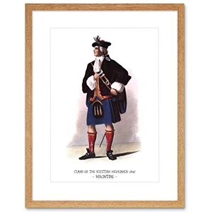 Wee Blue Coo Painting Book Clans Scottish 1845 Macintire Macintyre Framed Wall Art Print Wee Blue Coo Painting Book Clans Scottish 1845 Macintire Macintyre Framed Wall Art Print