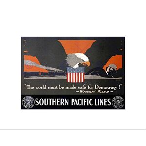 Wee Blue Coo War First World Southern Pacific Railway Eagle Wall Art Print Wee Blue Coo War First World Southern Pacific Railway Eagle Wall Art Print