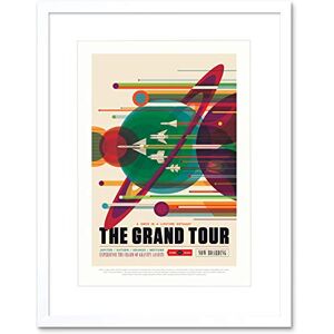 Wee Blue Coo Nasa Space Travel Advert Grand Tour Artwork Framed Wall Art Print 12X16 Inch Wee Blue Coo Nasa Space Travel Advert Grand Tour Artwork Framed Wall Art Print 12X16 Inch