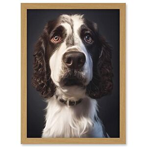 Doppelganger33 LTD English Springer Spaniel Dog Portrait Artwork Framed A3 Wall Art Print Doppelganger33 LTD English Springer Spaniel Dog Portrait Artwork Framed A3 Wall Art Print