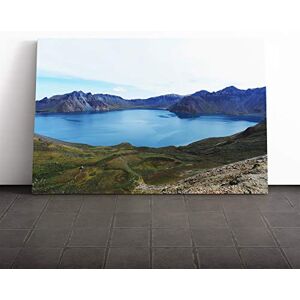 Big Box Art Canvas Print Wall Art Landscape Mountain Paektu North Korea Mounted & Stretched Box Frame Picture Home Decor for Kitchen, Living Room, Bedroom, Hallway, Multi-Colour, 20x14 Inch Big Box Art Canvas Print Wall Art Landscape Mountain Paektu North Korea Mounted & Stretched Box Frame Picture Home Decor for Kitchen, Living Room, Bedroom, Hallway, Multi-Colour, 20x14 Inch