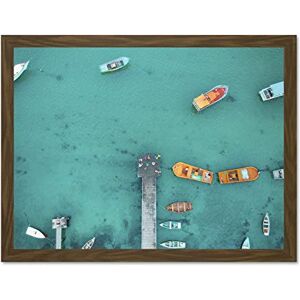 Fine Art Prints Aerial View Boat Dock Large Framed Art Print Poster Wall Decor 18x24 inch Fine Art Prints Aerial View Boat Dock Large Framed Art Print Poster Wall Decor 18x24 inch