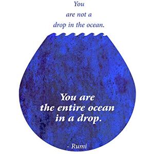 Wee Blue Coo Rumi You Are Entire Ocean Drop Quote Motivation Typography Blue Large Art Print Poster Wall Decor 18x24 inch Wee Blue Coo Rumi You Are Entire Ocean Drop Quote Motivation Typography Blue Large Art Print Poster Wall Decor 18x24 inch