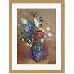 Fine Art Prints Flowers Odilon Redon Large Light Oak Framed Art Print Wall Poster 18x24 inch Fine Art Prints Flowers Odilon Redon Large Light Oak Framed Art Print Wall Poster 18x24 inch