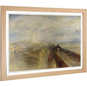 Big Box Art Framed Print of Joseph Mallord William Turner Rain, Steam and Speed Design Wall Art Picture Home Decor for Kitchen, Living Room, Bedroom, Office, Oak, A2 / 24.5x18 Inch / 62x45cm Big Box Art Framed Print of Joseph Mallord William Turner Rain, Steam and Speed Design Wall Art Picture Home Decor for Kitchen, Living Room, Bedroom, Office, Oak, A2 / 24.5x18 Inch / 62x45cm
