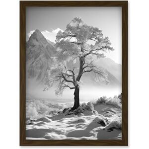 Artery8 Frozen Tree in Snowy Mountain Landscape Bright Black and White Photograph Winter Sunrise Crisp Morning Light Artwork Framed Wall Art Print A4 Artery8 Frozen Tree in Snowy Mountain Landscape Bright Black and White Photograph Winter Sunrise Crisp Morning Light Artwork Framed Wall Art Print A4