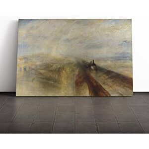 Big Box Art Canvas Print Wall Art Joseph Mallord William Turner Rain, Steam and Speed Mounted & Stretched Box Frame Picture Home Decor for Kitchen, Living Room, Bedroom, Multi-Colour, 30x20 Inch Big Box Art Canvas Print Wall Art Joseph Mallord William Turner Rain, Steam and Speed Mounted & Stretched Box Frame Picture Home Decor for Kitchen, Living Room, Bedroom, Multi-Colour, 30x20 Inch