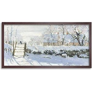 Fine Art Prints Claude Monet The Magpie Long Framed Art Print Wall Poster 25x12 inch Fine Art Prints Claude Monet The Magpie Long Framed Art Print Wall Poster 25x12 inch
