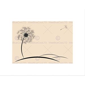 Wee Blue Coo PAINTING DRAWING DANDELION SEED FLOATING WISH BLACK FRAMED ART PRINT B12X13210 Wee Blue Coo PAINTING DRAWING DANDELION SEED FLOATING WISH BLACK FRAMED ART PRINT B12X13210