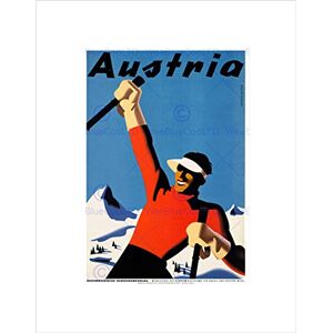 Wee Blue Coo Travel Winter Sport Austria Snow Ski Mountain Alpine Wall Art Print Wee Blue Coo Travel Winter Sport Austria Snow Ski Mountain Alpine Wall Art Print
