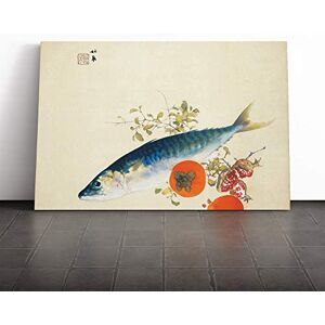 Big Box Art Takeuchi Seiho Autumn Fish Canvas Print Gallery Wrapped 30mm Frame Wall Art 20x14 inches Ready to Hang Modern Animals Picture Living Room Bedroom Lounge Office Big Box Art Takeuchi Seiho Autumn Fish Canvas Print Gallery Wrapped 30mm Frame Wall Art 20x14 inches Ready to Hang Modern Animals Picture Living Room Bedroom Lounge Office