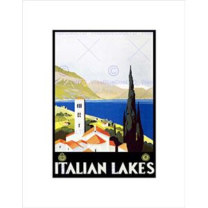 Wee Blue Coo TRAVEL ITALIAN LAKES MOUNTAIN CHURCH ITALY VINTAGE FRAMED ART PRINT B12X2967 Wee Blue Coo TRAVEL ITALIAN LAKES MOUNTAIN CHURCH ITALY VINTAGE FRAMED ART PRINT B12X2967