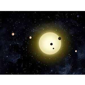 Fine Art Prints Space NASA Star Kepler11 Planet System Illustration Large Wall Art Poster Print Thick Paper 18X24 Inch Fine Art Prints Space NASA Star Kepler11 Planet System Illustration Large Wall Art Poster Print Thick Paper 18X24 Inch