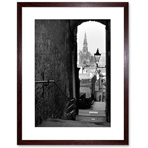 Wee Blue Coo Photo Cityscape Edinburgh Royal Mile Lane Black White Framed Wall Art Print Wee Blue Coo Photo Cityscape Edinburgh Royal Mile Lane Black White Framed Wall Art Print