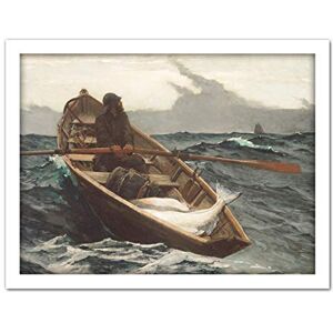 Fine Art Prints Winslow Homer The Fog Warning Large Framed Art Print Poster Wall Decor 18x24 Fine Art Prints Winslow Homer The Fog Warning Large Framed Art Print Poster Wall Decor 18x24