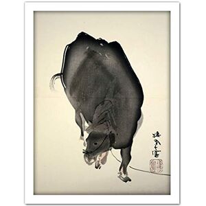 Artery8 Seiho Twelve Signs Zodiac Ox Japanese Painting Artwork Framed Wall Art Print 18X24 Inch Artery8 Seiho Twelve Signs Zodiac Ox Japanese Painting Artwork Framed Wall Art Print 18X24 Inch