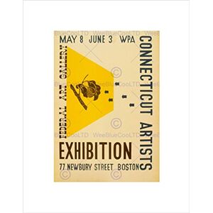 Wee Blue Coo VINTAGE AD ART GALLERY EXHIBITION WPA CONNECTICUT ARTIST FRAMED PRINT B12X11496 Wee Blue Coo VINTAGE AD ART GALLERY EXHIBITION WPA CONNECTICUT ARTIST FRAMED PRINT B12X11496