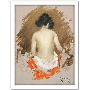 Fine Art Prints Chase Nude Female Back Woman Painting Large Framed Art Print Poster Wall Decor 18x24 in Fine Art Prints Chase Nude Female Back Woman Painting Large Framed Art Print Poster Wall Decor 18x24 in