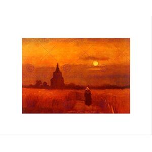 Wee Blue Coo VAN GOGH OLD TOWER IN FIELDS 1884 OLD MASTER FRAMED ART PRINT B12X2254 Wee Blue Coo VAN GOGH OLD TOWER IN FIELDS 1884 OLD MASTER FRAMED ART PRINT B12X2254