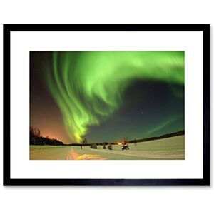 Wee Blue Coo Nature Landscape Aurora Northern Light Beautiful Framed Wall Art Print Wee Blue Coo Nature Landscape Aurora Northern Light Beautiful Framed Wall Art Print