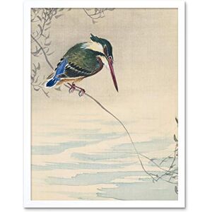 Artery8 Ohara Koson Kingfisher Bird Japanese Painting Art Print Framed Poster Wall Decor 12x16 inch Artery8 Ohara Koson Kingfisher Bird Japanese Painting Art Print Framed Poster Wall Decor 12x16 inch