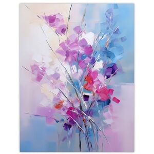 Artery8 Abstract Wildflower Bouquet Oil Painting Palette Knife Purple Blue Pink Pastel Colour Floral Artwork Large Wall Art Poster Print Thick Paper 18X24 Inch Artery8 Abstract Wildflower Bouquet Oil Painting Palette Knife Purple Blue Pink Pastel Colour Floral Artwork Large Wall Art Poster Print Thick Paper 18X24 Inch