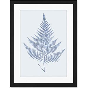 Wee Blue Coo Botanics Cobalt Fern Eppusum Large Black Framed Art Print Wall Poster 18x24 inch Wee Blue Coo Botanics Cobalt Fern Eppusum Large Black Framed Art Print Wall Poster 18x24 inch