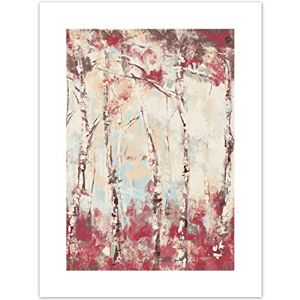 Wee Blue Coo Birch Trees Abstract Painting Art Print Canvas Premium Wall Decor Poster Wee Blue Coo Birch Trees Abstract Painting Art Print Canvas Premium Wall Decor Poster