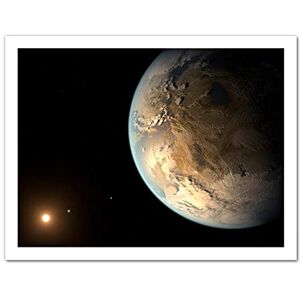 Fine Art Prints Space NASA Planet Kepler186f Orbiting Star Illustration Artwork Framed Wall Art Print 18X24 Inch Fine Art Prints Space NASA Planet Kepler186f Orbiting Star Illustration Artwork Framed Wall Art Print 18X24 Inch