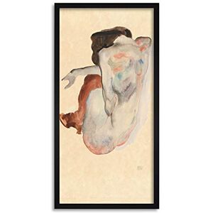 Artery8 Schiele Crouching Nude Shoes Black Stockings Painting Framed Wall Art Print Long 25X12 Inch Artery8 Schiele Crouching Nude Shoes Black Stockings Painting Framed Wall Art Print Long 25X12 Inch
