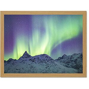 Fine Art Prints Dalsfelt Aurora Snowy Mountains Large Framed Art Print Poster Wall Decor 18x24 inch Fine Art Prints Dalsfelt Aurora Snowy Mountains Large Framed Art Print Poster Wall Decor 18x24 inch